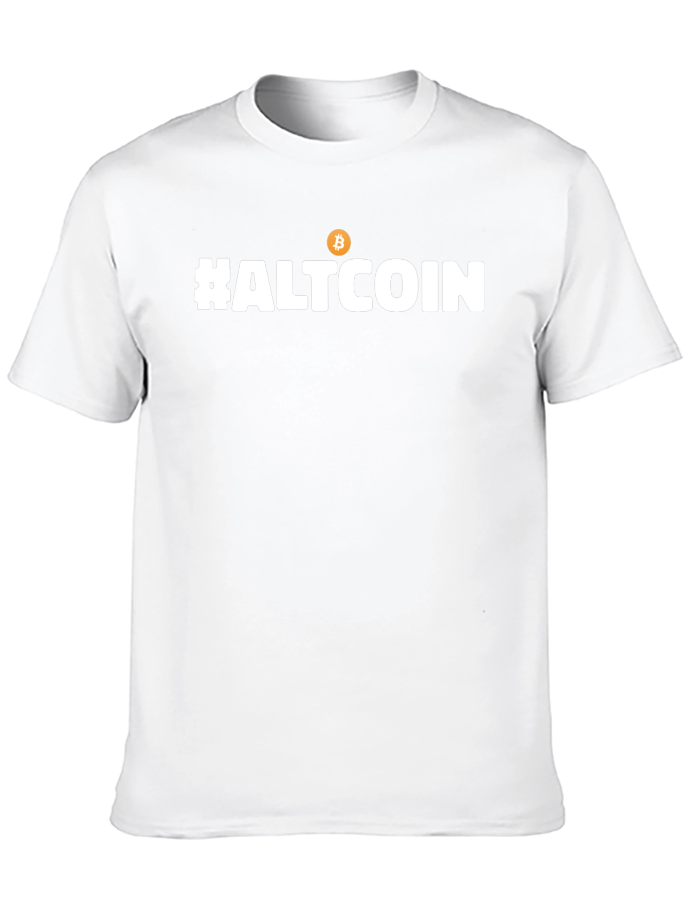 #Altcoin Bitcoin Cryptocurrency T-Shirt - Black Casual Fit
