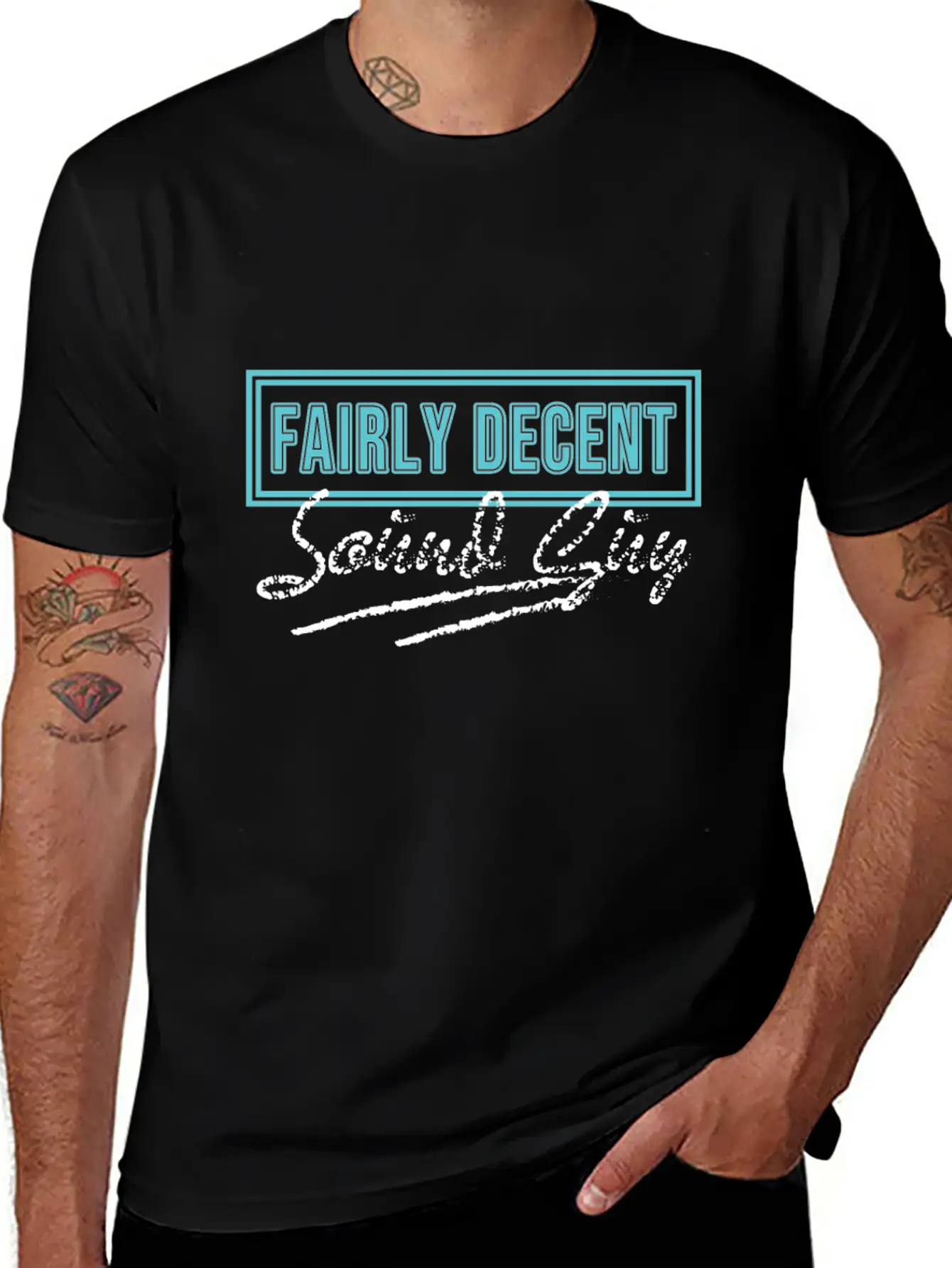 "Fairly Decent Sound Guy" Tee Design For Both Lightweight Cotton T-Shirt – Daily Comfort Graphic Shirt