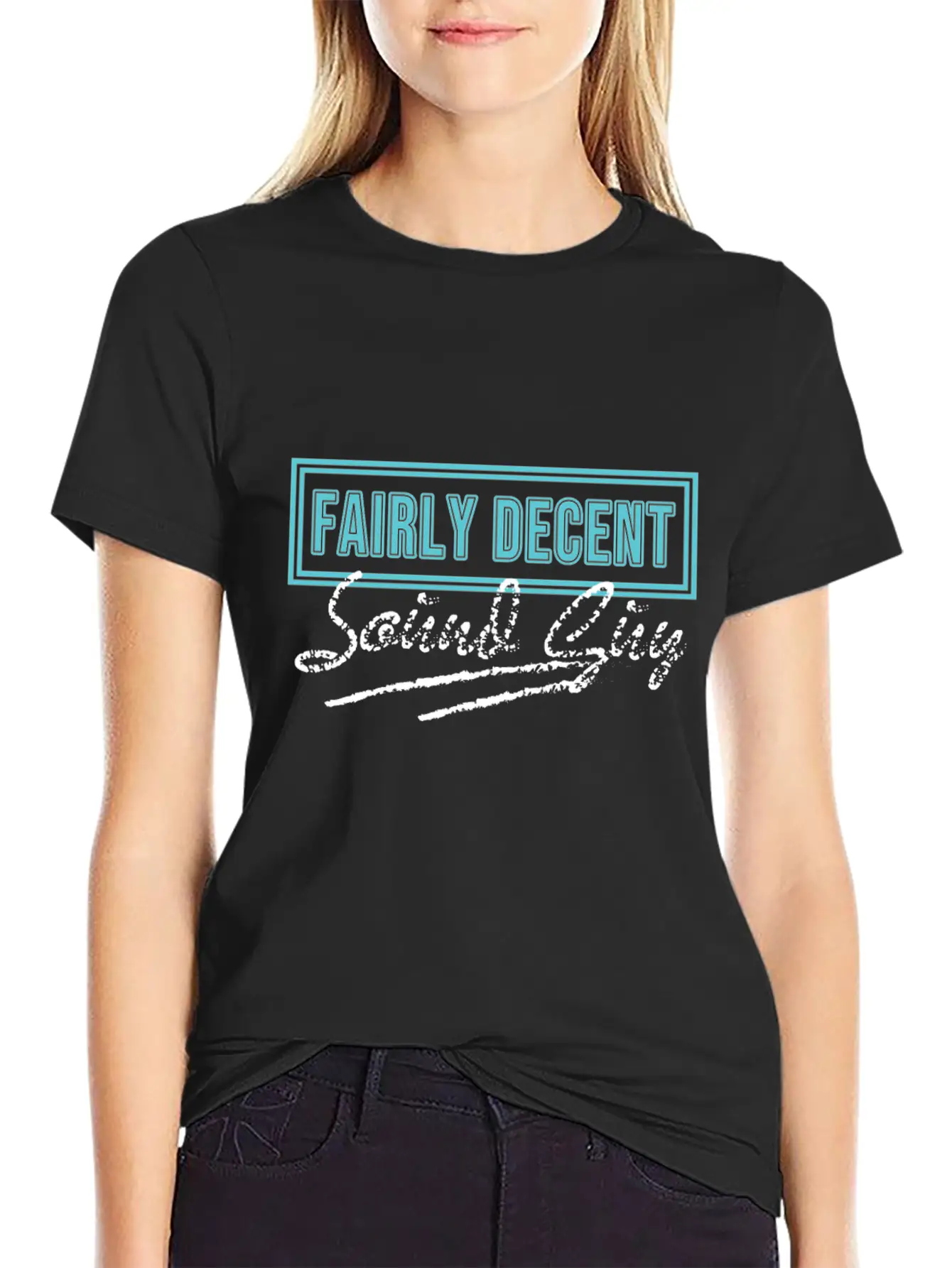"Fairly Decent Sound Guy" Tee Design For Both Lightweight Cotton T-Shirt – Daily Comfort Graphic Shirt