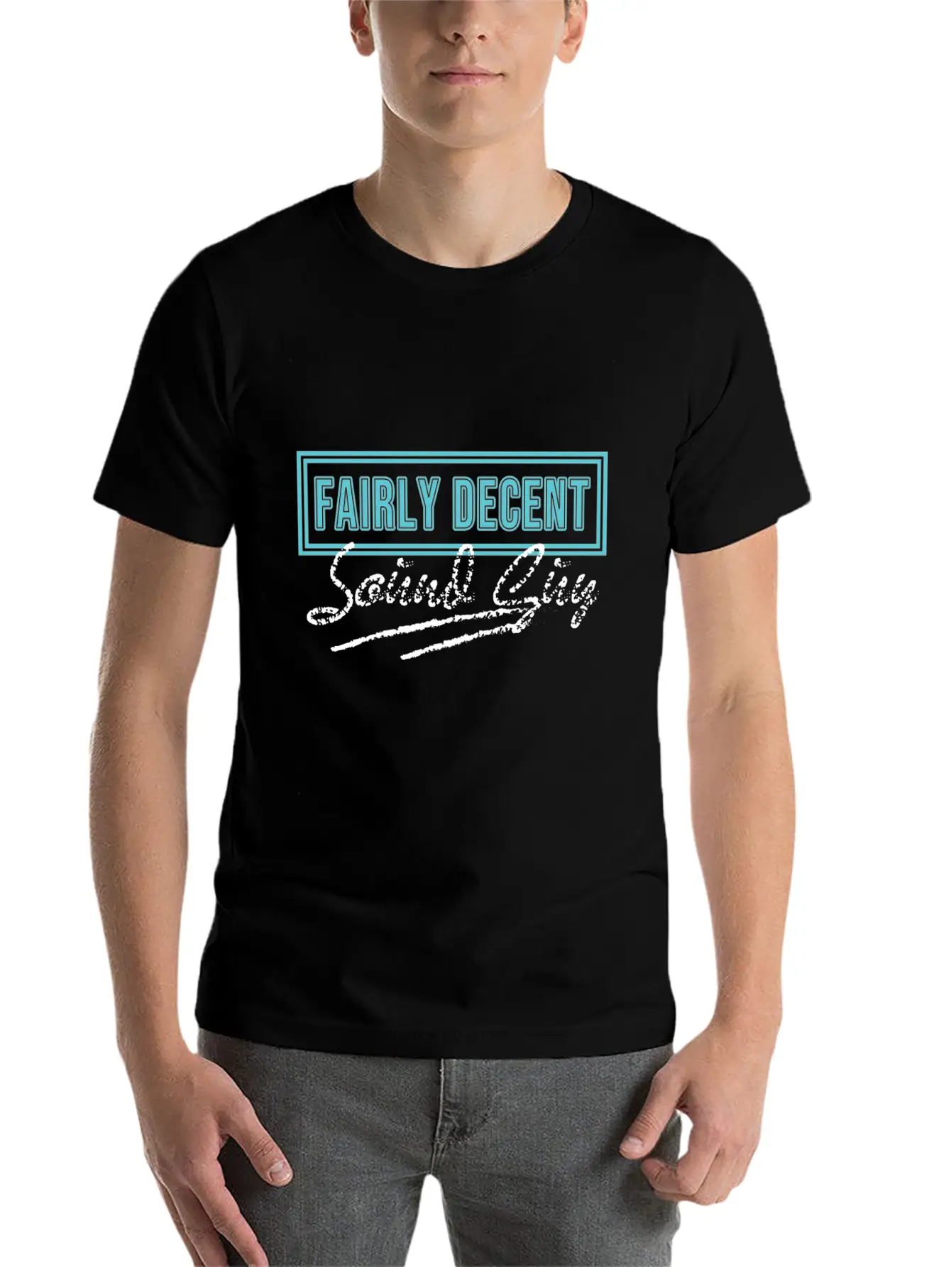 "Fairly Decent Sound Guy" Tee Design For Both Lightweight Cotton T-Shirt – Daily Comfort Graphic Shirt