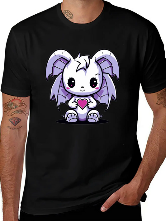 "Kawaii Love Dragon" By ART1SAN Soft Cotton Short Sleeve Tee – Unisex Wardrobe Staple