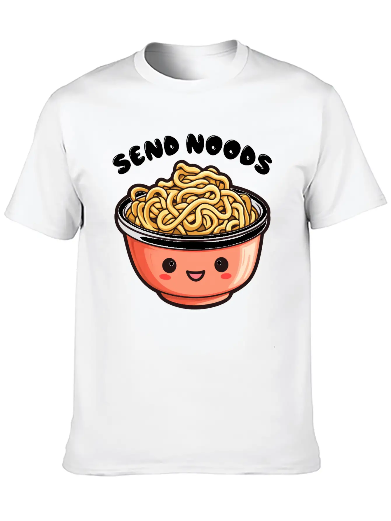 "Send Noods" By ART1SAN Soft Cotton Short Sleeve Tee – Unisex Wardrobe Staple