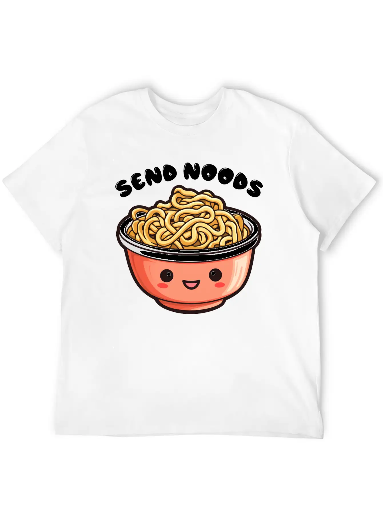 "Send Noods" By ART1SAN Soft Cotton Short Sleeve Tee – Unisex Wardrobe Staple